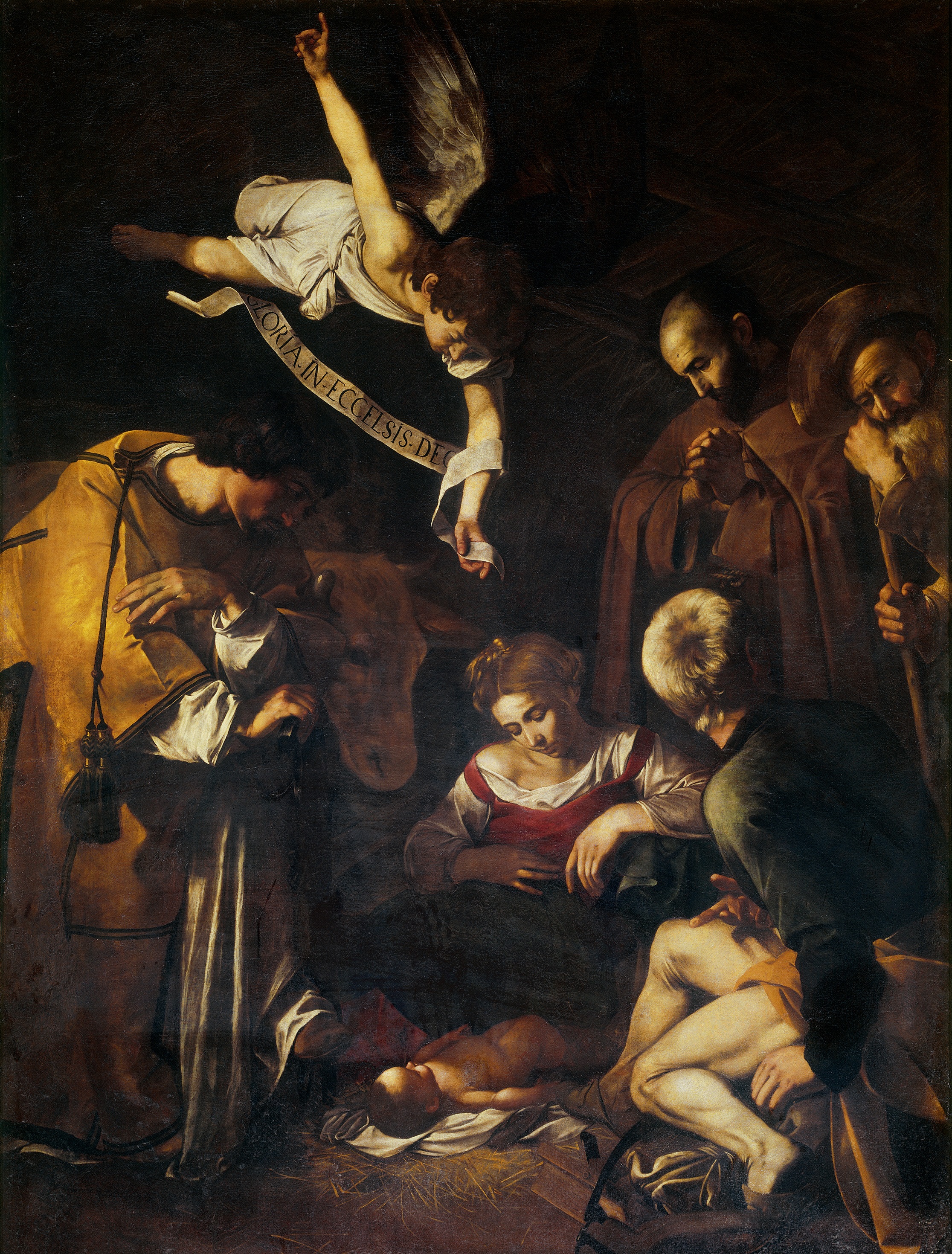 Sample Christmas Card: Art History Cards - Caravaggio's Nativity